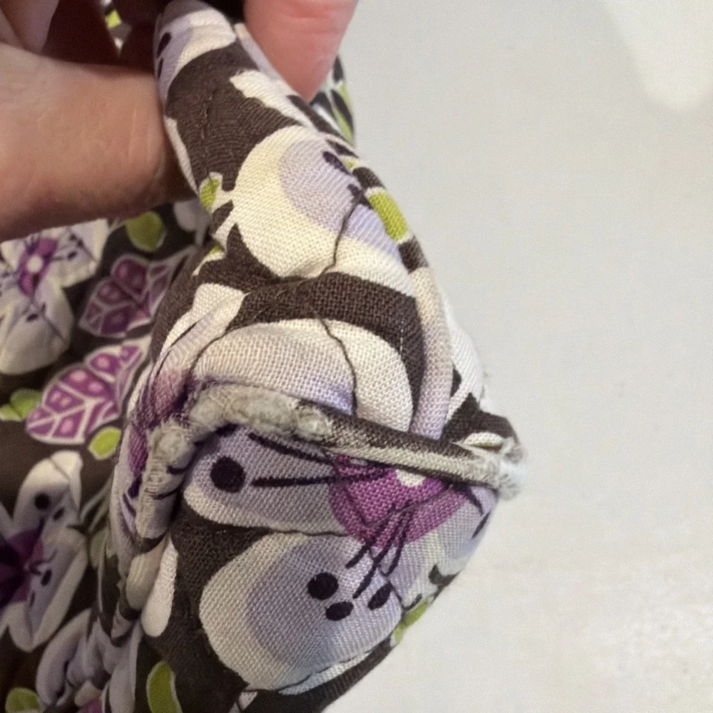 Vera Bradley Plum Petals Quilted Crossbody ~ Floral Print ~‎